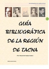 book Guía bibliográfica de la región de Tacna