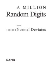 book A Million Random Digits with 100,000 Normal Deviates