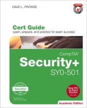 book Comptia Security+ Sy0-501 Cert Guide, Academic Edition