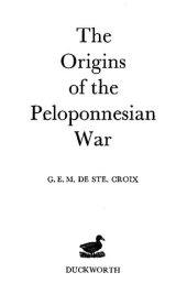 book The Origins of the Peloponnesian War