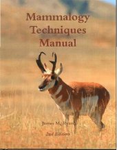 book Mammalogy Techniques Manual