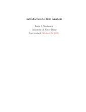 book Introduction to Real Analysis