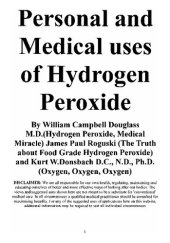 book Personal and Medical Uses of Hydrogen Peroxide