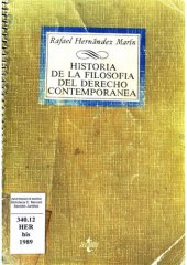 book Historia de la filosofía del derecho contemporánea