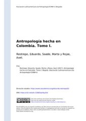 book Antropología hecha en Colombia