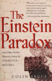 book The Einstein Paradox : and Other Science Mysteries Solved by Sherlock Holmes