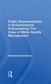 book Public Representation in Environmental Policymaking: The Case of Water Quality Management