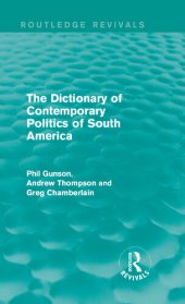 book The Dictionary of Contemporary Politics of South America