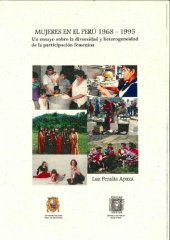 book Mujeres en el Perú 1968 -1995. Un ensayo sobre la diversidad y heterogeneidad de la participación femenina