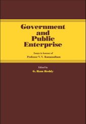 book Government and Public Enterprise: Essays in Honour of Professor V.V. Ramanadham