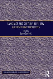 book Language And Culture In EU Law: Multidisciplinary Perspectives