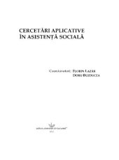 book Cercetari aplicative in asistenta sociala