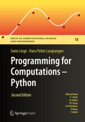 book Programming for Computations - Python: A Gentle Introduction to Numerical Simulations with Python 3.6, 2nd Edition