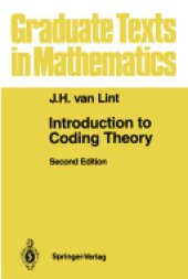 book Introduction to Coding Theory