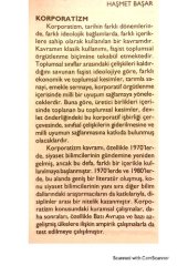 book “Korporatizm”, Türkiye Sendikacılık Ansiklopedisi