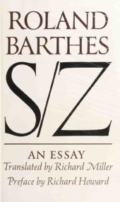 book S/Z: An Essay