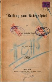 book Beitrag zum Kriegsspiel