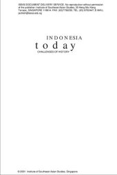 book Indonesia today : challenges of history