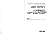 book Kurt Gödel: Wahrheit und Beweisbarkeit