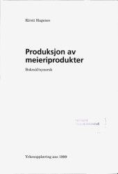 book Produksjon av meieriprodukter