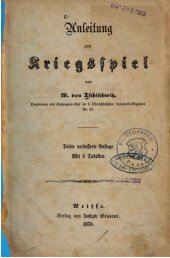 book Anleitung zum Kriegsspiel