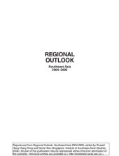 book Regional outlook : Southeast Asia 2004-2005