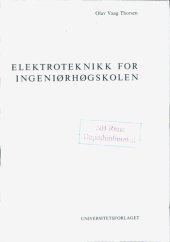 book Elektroteknikk for ingeniørhøgskolen