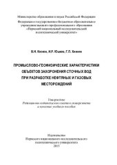 book Промыслово-геофизические характеристики объектов захоронения сточных вод при разработке нефтяных и газовых месторождений: учебное пособие