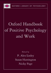 book Oxford Handbook of Positive Psychology and Work