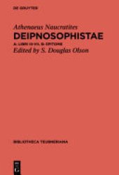 book Deipnosophistae. Volumen II.A, Libri III.74-VII; Epitome