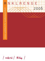 book ANKLAENGE 2006: Österreichische Musikgeschichte der Nachkriegszeit