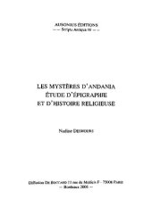 book Les Mystères d’Andania: Étude d’épigraphie et d’histoire religieuse