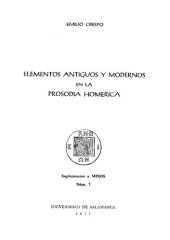 book Elementos antiguos y modernos en la prosodia homérica