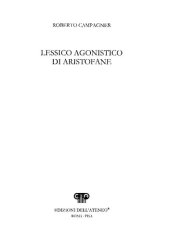 book Lessico agonistico di Aristofane