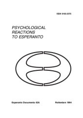 book Psychological reactions to Esperanto