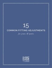 book 15 Common Jeans & Pants Fitting Adjustments