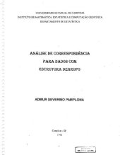 book Análise de correspondência para dados com estrutura de grupo