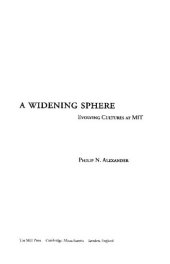 book A Widening Sphere: Evolving Cultures at MIT