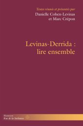 book Levinas-Derrida: Lire ensemble