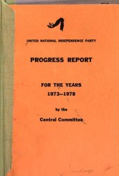 book United National Independence Party. Progress Report for the Years 1973—1978