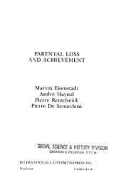 book Parental Loss and Achievement