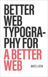 book Better Web Typography for a Better Web