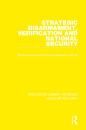 book Strategic Disarmament, Verification and National Security