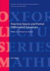 book Function Spaces and Partial Differential Equations