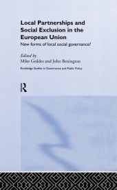 book Local Partnership and Social Exclusion in the European Union: New Forms of Local Social Governance?