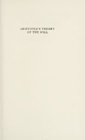 book Aritotle's Theory of the Will