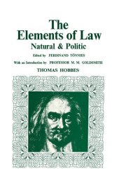 book The Elements of Law: Natural and Politic