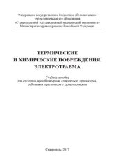 book Термические и химические повреждения. Электротравма: учебное пособие для студентов, врачей интернов, клинических ординаторов, работников практического здравоохранения