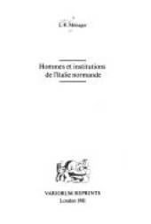 book Hommes et institutions de l'Italie normande