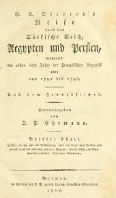 book Reise durch das Türkische Reich, Ägypten und Persien, während der ersten sechs Jahre der Französischen Republik oder von 1792 bis 1798